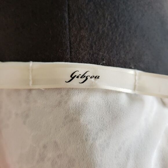 Gibson Lace Back Woven Tank Top Size Small - Picture 7 of 8